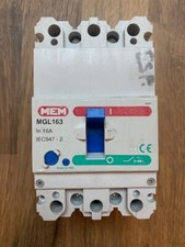 MEM  MGLl163 MCCB 3 Pole Circuit Breaker 3 Phase 16A Memshield 