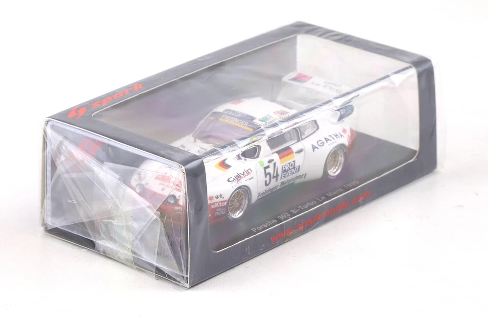 1:43 Spark Porsche 911 (993) Bi-Turbo Le Mans 1995 Kaufmann / Hane / Ligonnet - Immagine 3 di 3