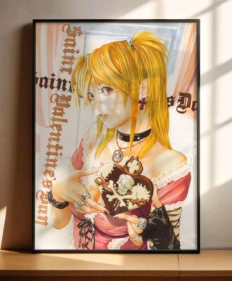 Death Note Anime Poster Misa Amane Saint Valentine Print Second