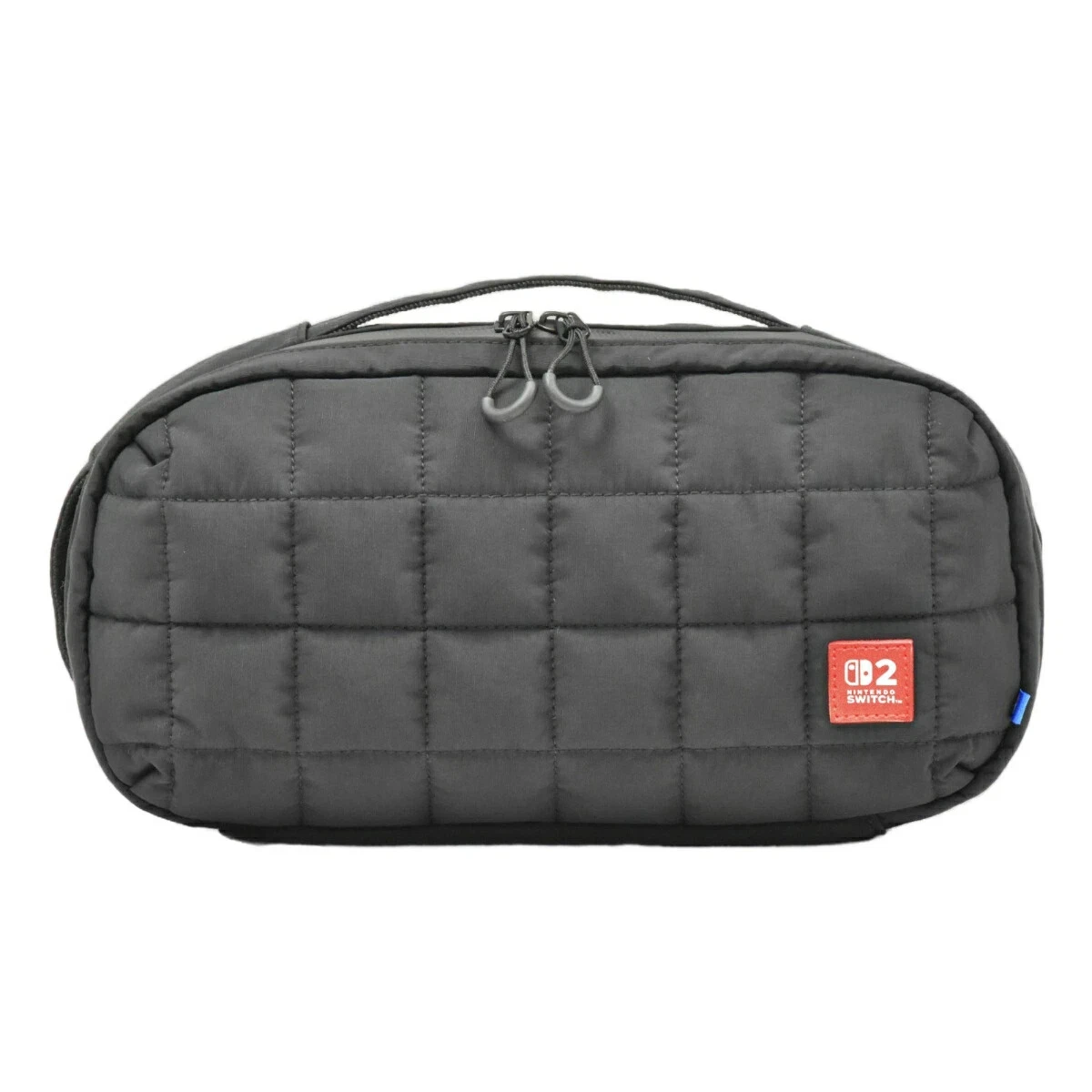Quilted Medium Pouch case bag for Nintendo Switch 2 Console Black