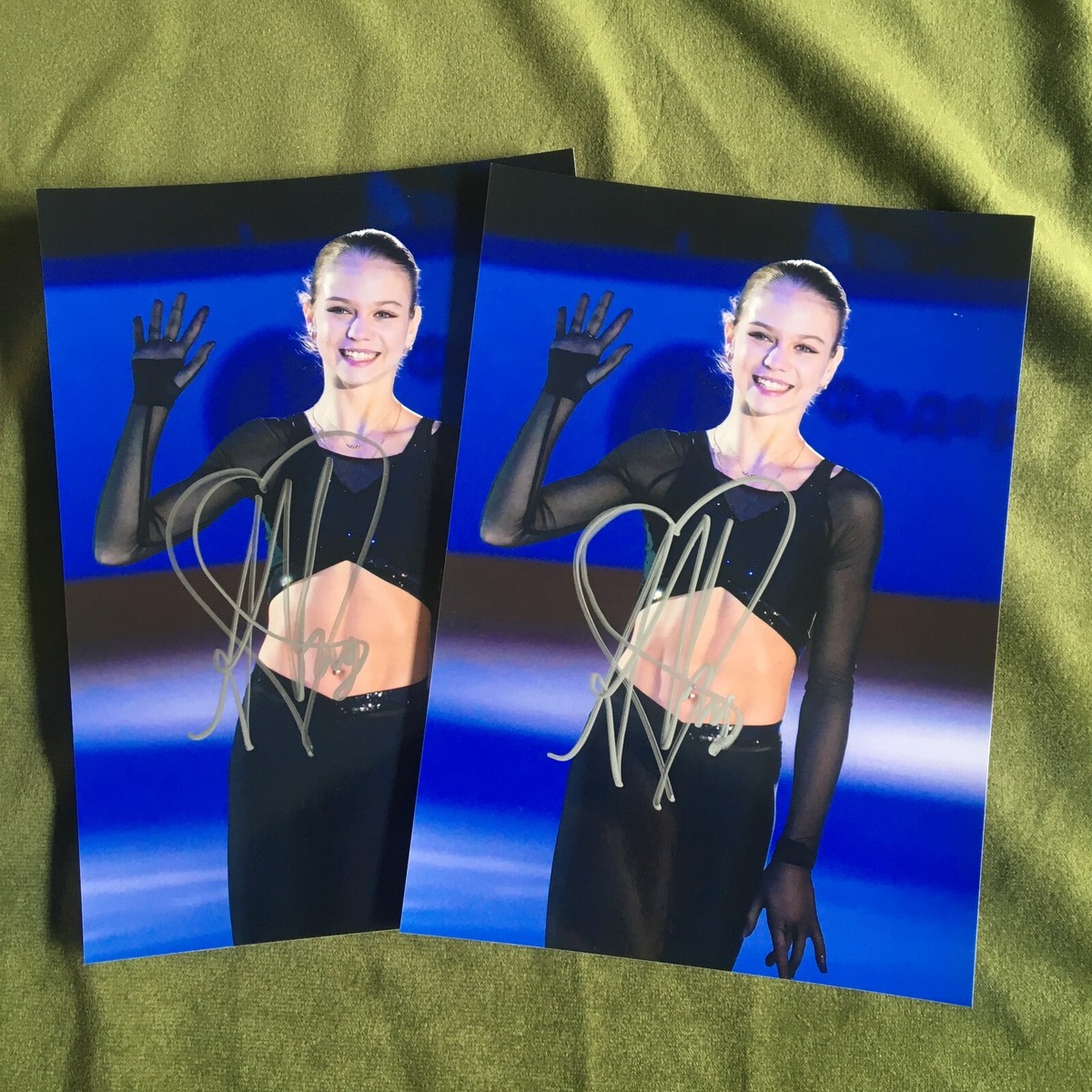 Alexandra Trusova Sasha Autographed Signed Photo Autographs figure