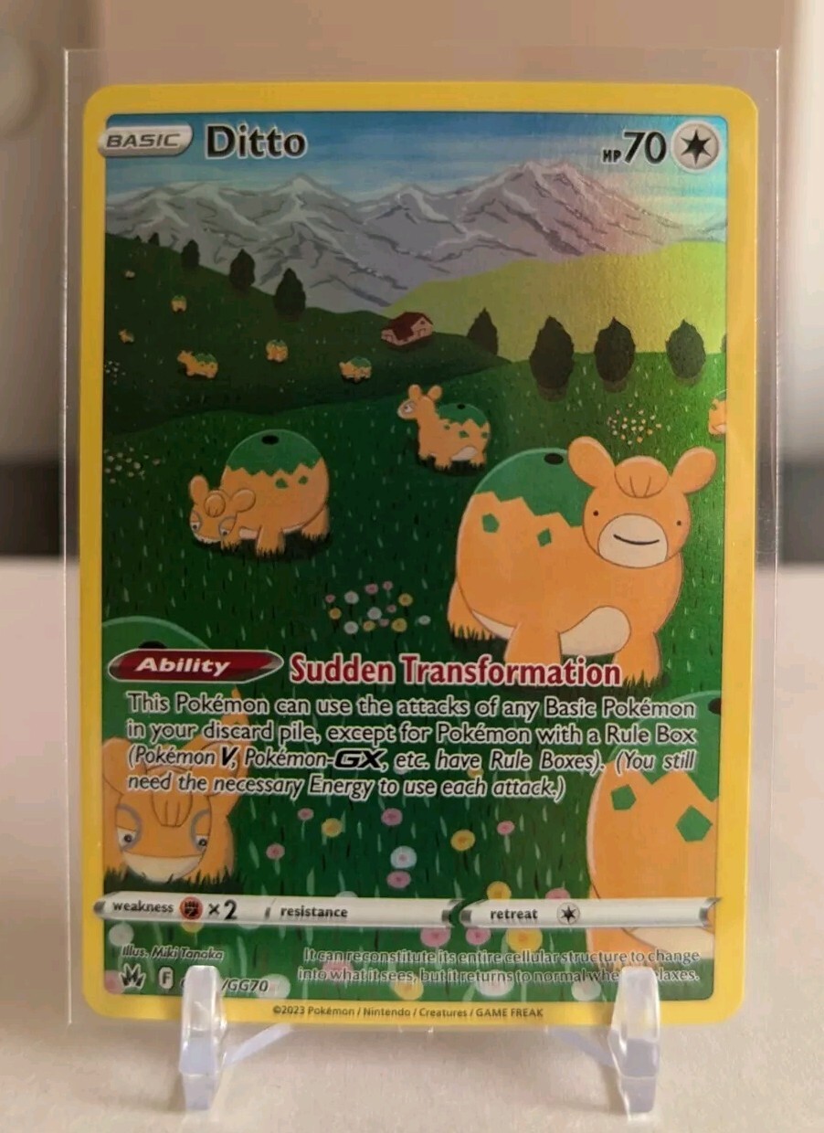 Ditto GG22/GG70 Crown Zenith Near Mint Pokemon TCG Pack Fresh Falak