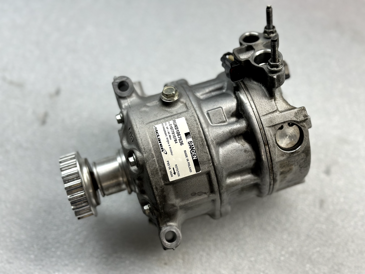 2020 Mclaren 720s A/c Compressor RUK01067636 Sanden OEM used 300mi