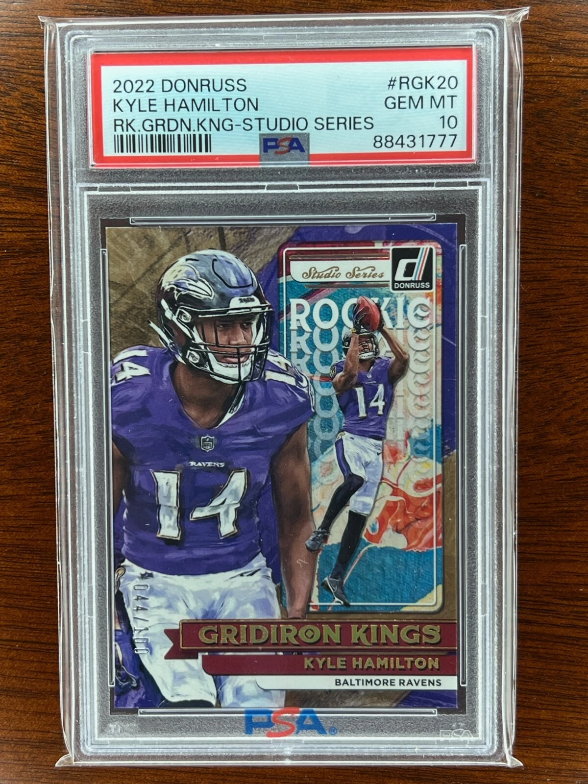 Kyle Hamilton Panini Donruss Rookie Gridiron Kings #RGK20 Studio Series