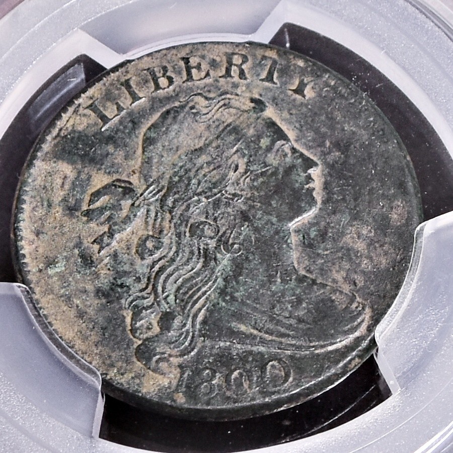 1800 Large Cent - PCGS - VF Details, Environmental Damage (#59878