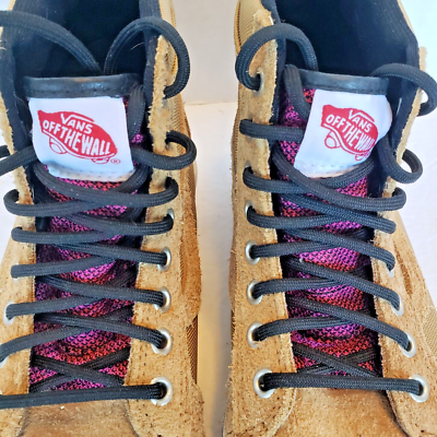 Vans Brown Suede High Top Sneaker Womens 8.5 Men 7 Pink 
