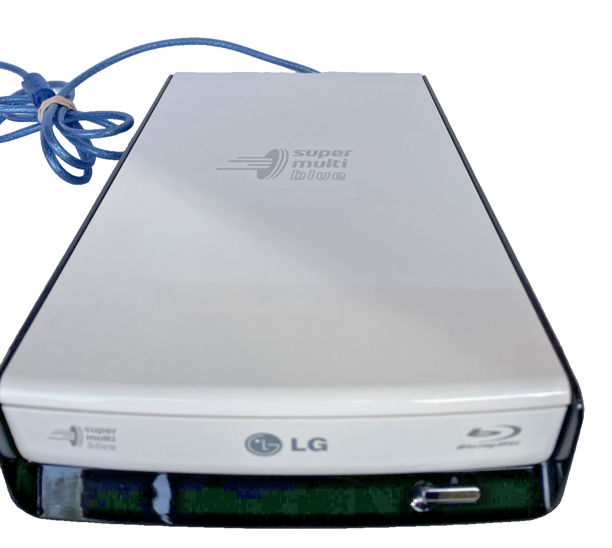 LG Super Multi Blue BE14NU40 14x External BluRay/DVD Writer 3D White