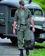 US Jungle Army Feldanzug Uniform Usmc M64 Vietnam 1st Cavalry Hose Jacke OLIV M