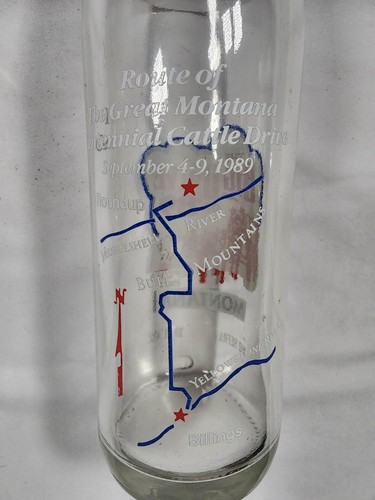 1989 Coca-Cola 10 oz Bottle The Big Drive of '89 Montana Collectable Vintage - Picture 3 of 7