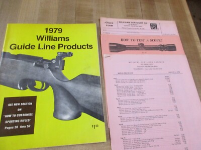 1979 William Guide Line Products Catalog Plus Retail price list Test Scope (w1)