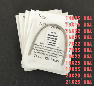 #ad #ad Orthodontic Thermal Activated Arch Wire NiTi Rectangular Ovoid Form 10pcs Pack $108.89