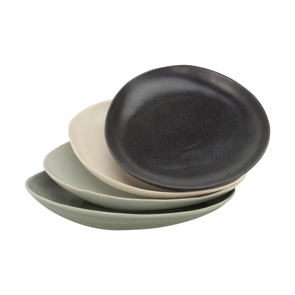 CreaTable 22139 Pietra Gourmetplatte, mehrfarbig, 4-teilig (4er Pack)