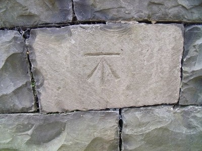 Photo A2 Benchmark at Menai View Terrace on Holyhead Road, Bangor This b c2010