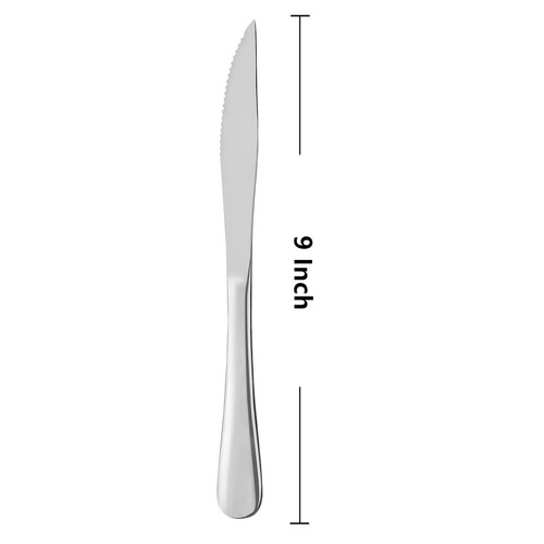 12-teiliges 9,05 Zoll 18/10 Edelstahl Wellenschliff Abendessen Steakmesser Set - Bild 6 von 7