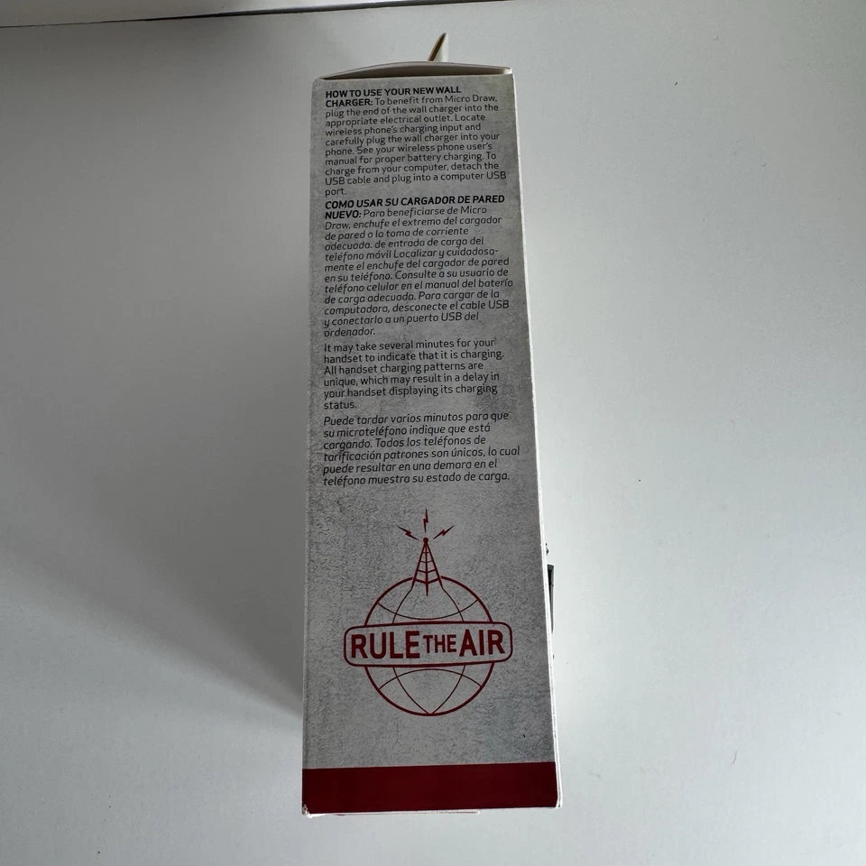 NUEVO Verizon Micro USB CARGADOR DE PARED 9 pies cable micro extracción ahorro de energía Foto 3 de 4