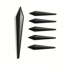 Car Door Protector Edge Guards, PVC Anti-Scratch Bumper Trim 5 PCS Black