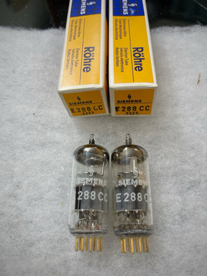 Siemens E288CC Gold pins NOS NIB Matched Pair