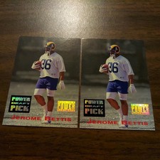 Jerome Bettis RAMS 1993 Pro Set POWER Draft 2 PDP14 SILVER NFL Rookie RC Cards