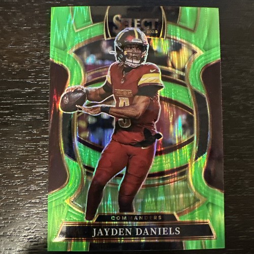 2025 Panini Select Concourse Prizm Jayden Daniels Neon Green Shock  #/699 SP