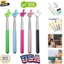 5PCS Pointer Stick For Classroom   Multipurpose Teacher Pointer Stick, Extend...