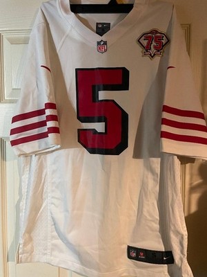 Nike San Francisco 49ers Sz S Trey Lance Football Jersey/75th Anniversary Patch