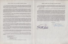 CHARLTON HESTON - CONTRACT SIGNED 09/29/1951 CO-SIGNED BY: MAX LIEBMAN