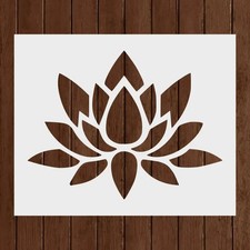 Lotus Flower Stencil, Reusable Lotus Flower Stencil, Art Stencil, DIY Craft Ste