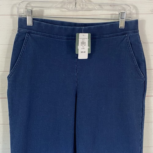 L.L. Bean Damen Perfect Fit Pull On Fleece Backed Jeans Gr. Small Petite Blue - Bild 3 von 16