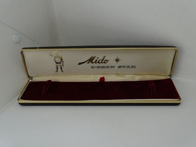 Rare Mido Ocean Star Watch Box Vintage, 1950's 