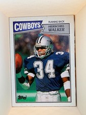 1987 Topps Herschel Walker Rookie card #264 Cowboys. rookie card picture