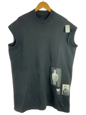 RICK OWENS DRKSHDW OTHER VEST ONE COTTON Black PRINT Used