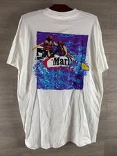 Vintage Marlboro Adventure Team Graphic Tee White Single Stitch Adult One Size