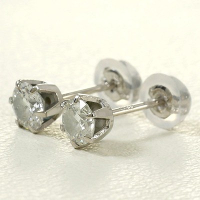 PT900 Platin Ohrringe mit 0,26ct Diamanten, Gesamtgewicht 0,7g, J... GZl1iw2o