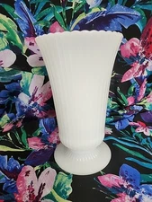 Vintage E. O. Brody co m5000 Large Vase White Milk Glass Cleveland Ohio 