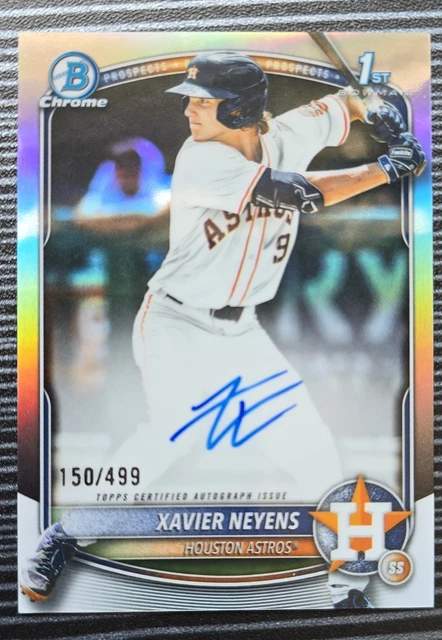 2025 Bowman 1st Chrome Autographs Xavier Neyens #CPA-XN Refractor /499
