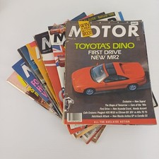 7 Motor Magazines Bundle 1990-1991, Auto Reviews, Car News, Australia, Paperback