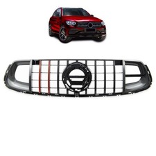 Kühlergrill Schwarz Rot + Carbon passt passend für Mercedes GLC X253 Evo Panamer Kühlergrill Schwarz Rot + Carbon passt passend für Mercedes GLC X253 Evo Panamer
