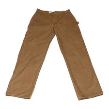 Vintage USA Duck Carhartt B11 BRN Dungaree Fit Work Pants Mens 38x36 Brown Union
