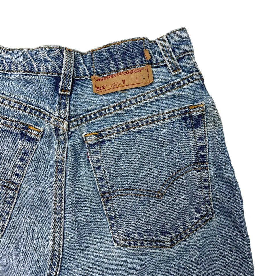 Levi's отрезать высоты потертый винтажный 512 Jean джинсовые шорты женщин 11 - Изображение 3 из 4