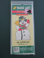 Vintage Yard Art DIY Pattern Mr. Snowman YA30033