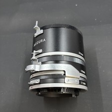 ACCURA LENS EXTENSION TUBE SET for NIKON 11mm, 18mm, 36mm -Japan- Good Cond