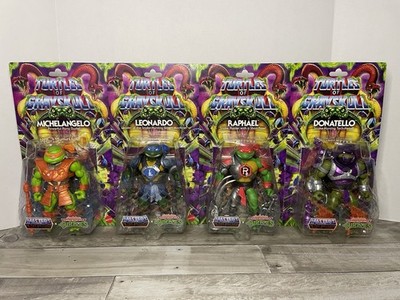 MOTU x TMNT Turtles Of Grayskull - Leonardo Raphael Donatello Michelangelo LOT