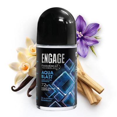 #ad Engage Aqua Blast Men#x27;s Roll On Deo 50ml 72H Odour amp; Sweat Protection $20.00