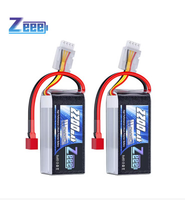 Zeee 3S 2200mAh Shorty LiPo Battery 11.1V for RC Cars & Drones