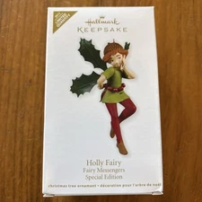 HOLLY FAIRY Messengers Special Edition Limited Quantity 2011 Hallmark Ornament