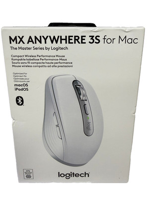 Logitech MX Anywhere 3s für Mac kompakte kabellose Performance Maus hellgrau neu