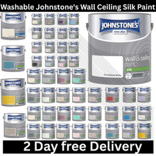 Johnstone's Wall Ceiling Silk Paint Smooth Finish Emulsion Paint 2.5L Free post