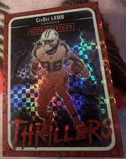2025 Panini ??CeeDee Lamb??Rookie Stars #2 Thrillers Rare Red Football Card. rookie card picture