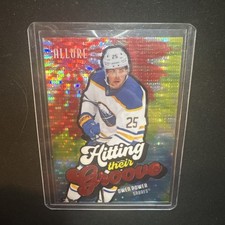 2025-26 UD ALLURE HOCKEY HITTING THEIR GROOVE RED SPECTRUM /399 OWEN POWER