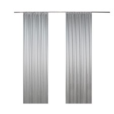 2 PCS 5x10ft Wedding Backdrop Curtain Panel Birthday Photography Grey Decor